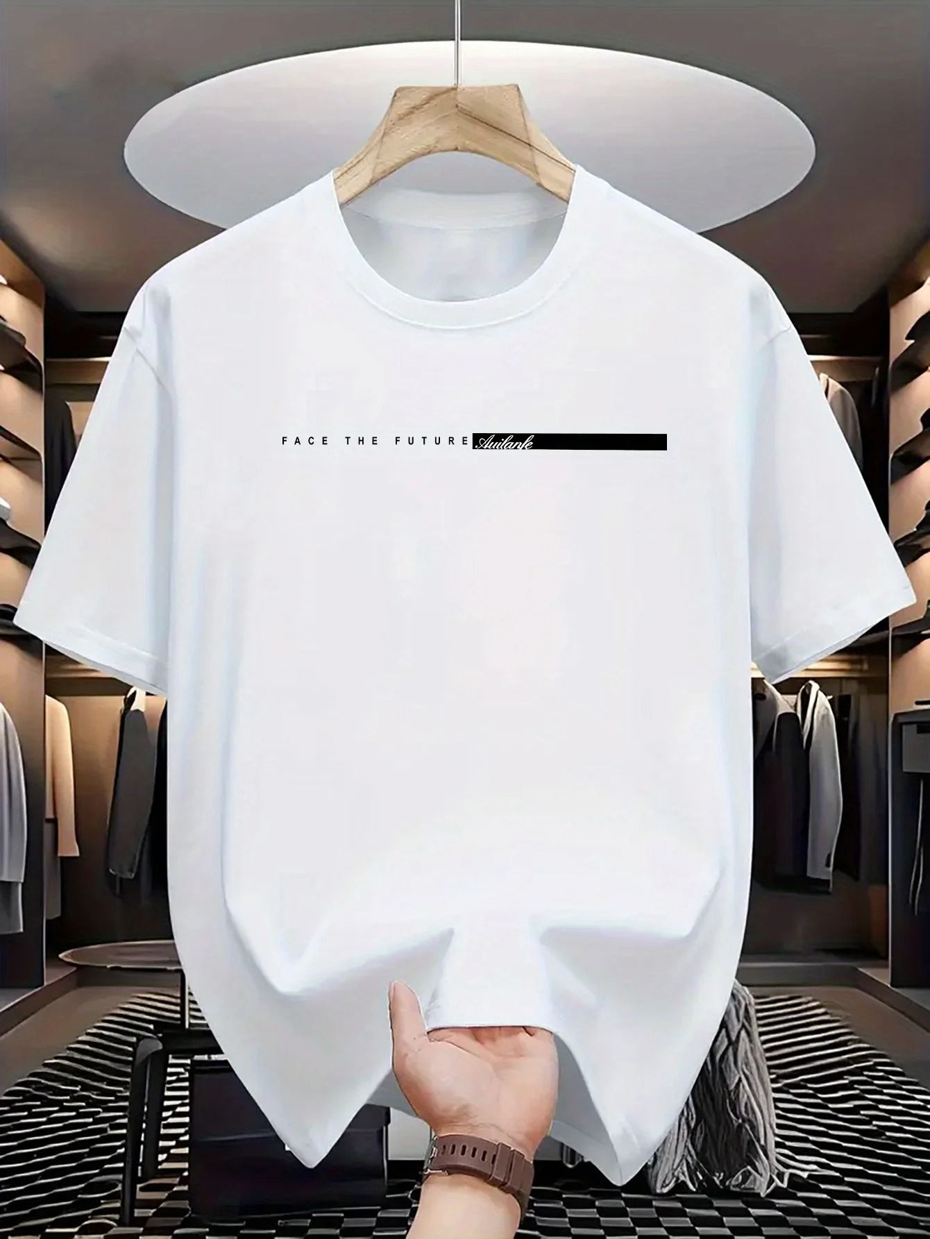 Mens Cotton Casual Loose Fit T-Shirt
