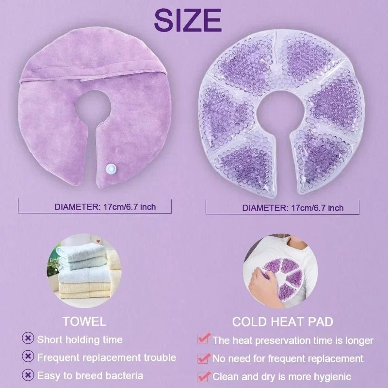 Reusable Hot and Cold Breast Therapy Gel Pads