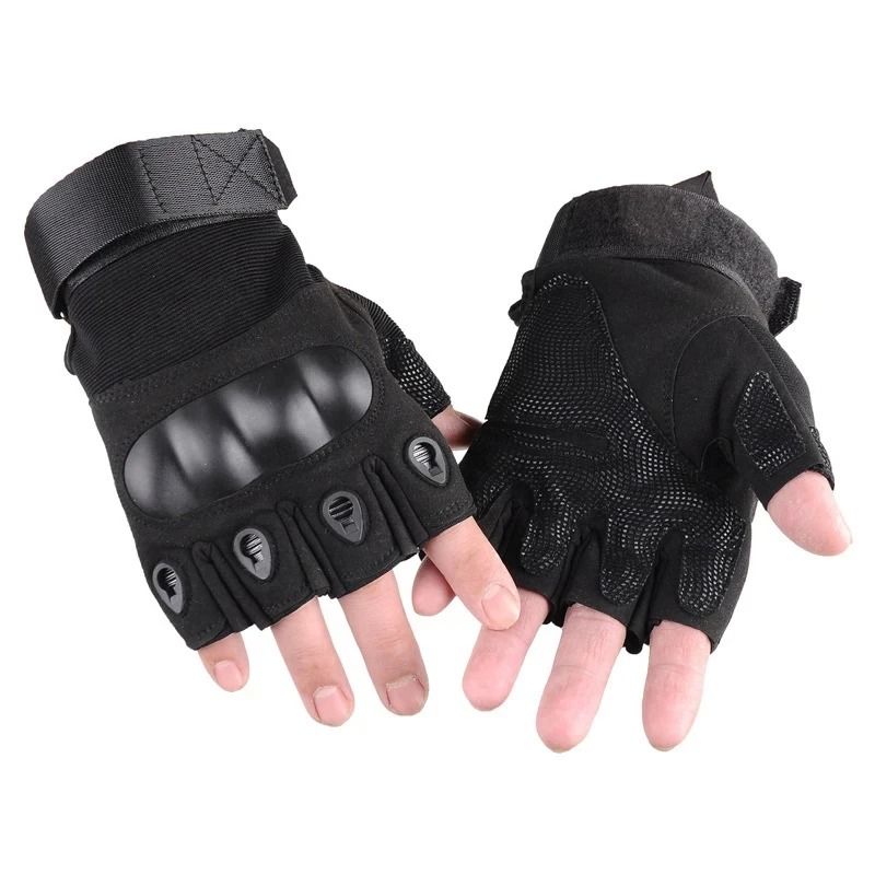 High-Impact Tactical Half-Finger Gloves