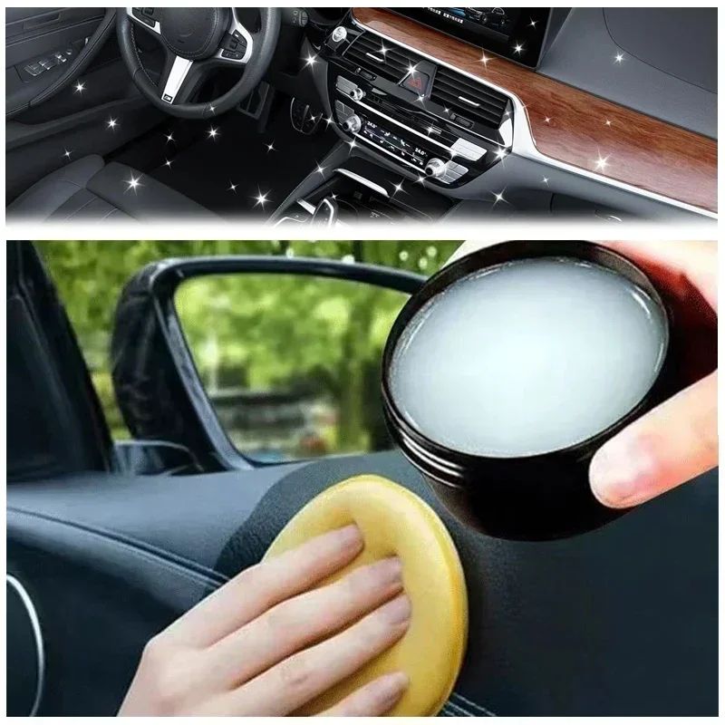 CrystalShield Car Plastic Restorer & Interior Trim Renewal Wax