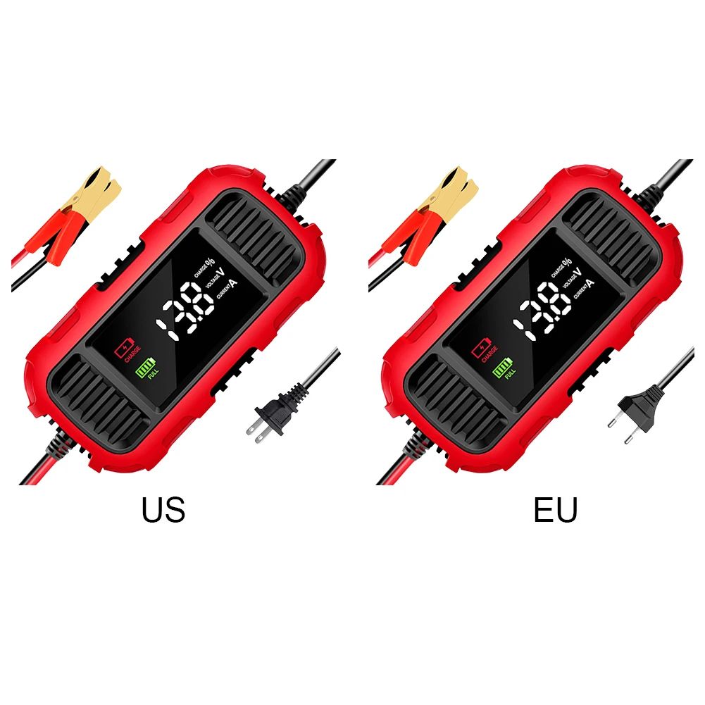 12V Smart Trickle Charger & Maintainer for Car and Motorcycle Batteries
