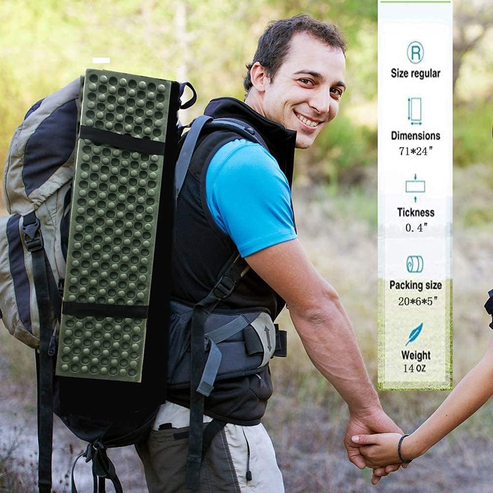 Foldable Camping Sleeping Pad Moisture Proof Foam Picnic Mat Lightweight Backpacking Cushion