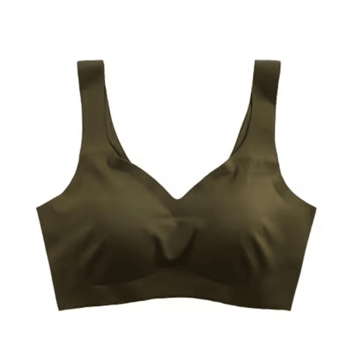 Seamless Ice Silk Wireless Push Up Bra with Removable Pads