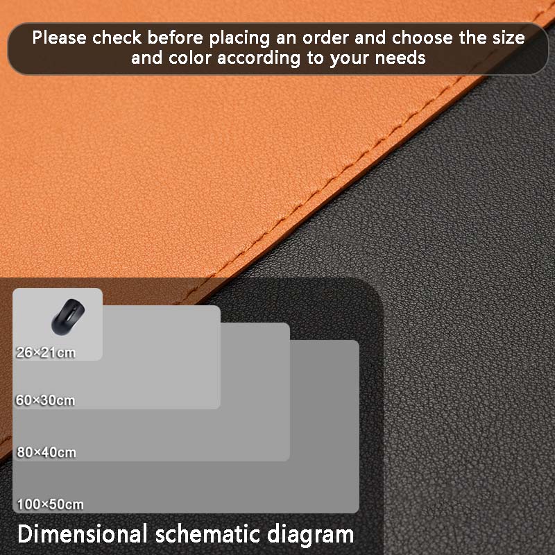 Mouse Pad Large Size Office Desk Protector Mat Leather Waterproof Desktop Keyboard Desk Pad Gaming Mouse pad PC