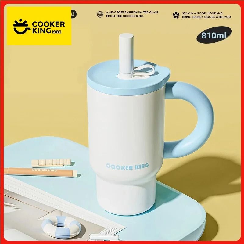 COOKER KING 810ml Large Capacity Thermal Tumbler – Premium 316 Stainless Steel Insulated Ice Cup