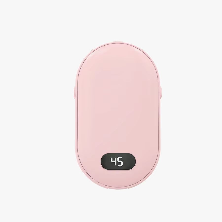 Rechargeable Pocket Hand Warmer with Double Sided Heating and 2 Temperature Settings