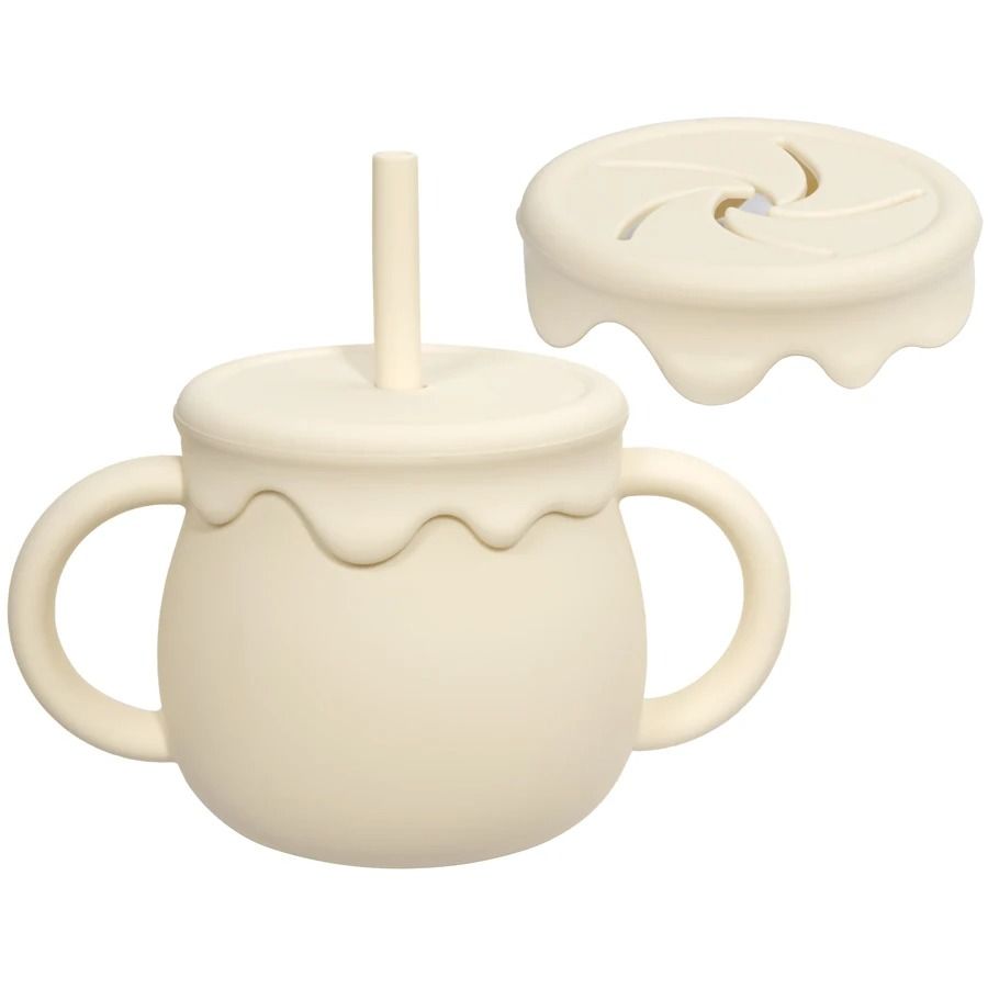 Bloom-Sip 2-in-1 Silicone Snack & Sippy Cup