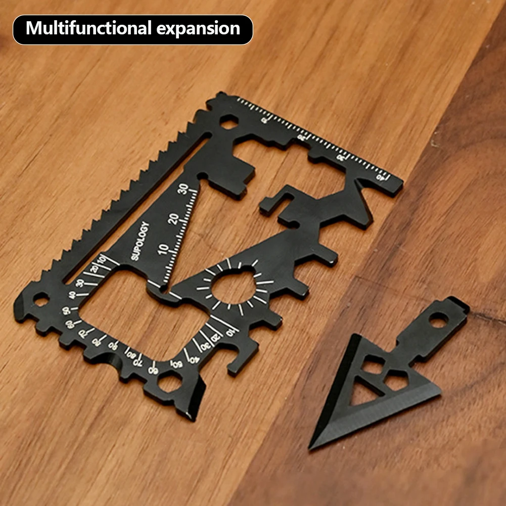 Credit Card Survival Tool Multitool Wallet Card for Camping Hiking Emergency Gear