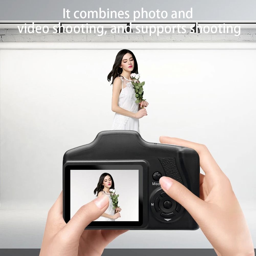 16MP Digital Camera Compact Vlogging Camera with 16X Zoom and LCD Screen