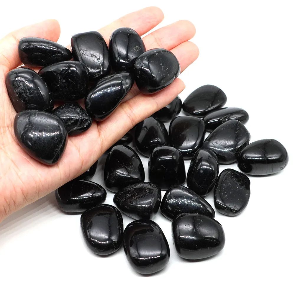 Natural Black Tourmaline Healing Crystal Stone