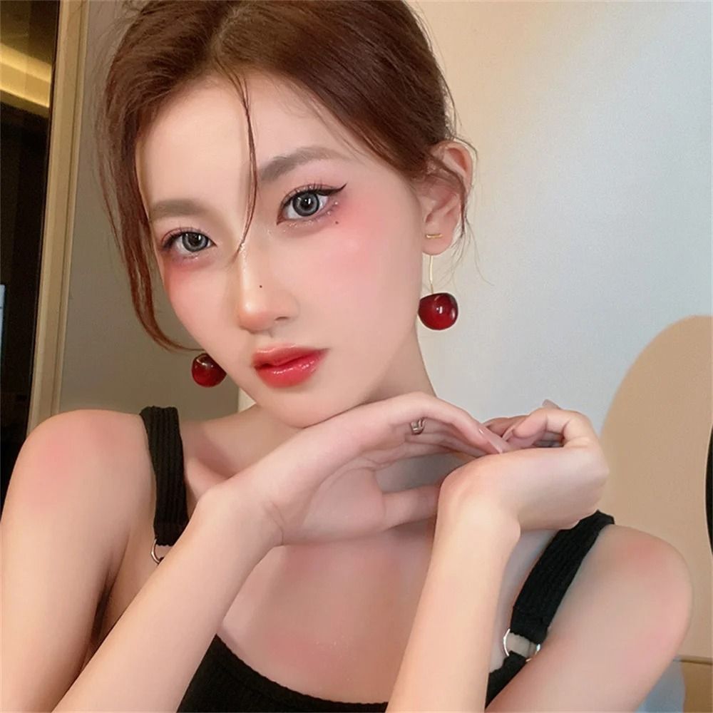 Cute Cherry Fruit Acrylic Earrings