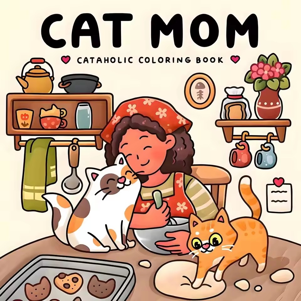 Naughty Cats Coloring Book, Perfect Gift for Cat Mom, Stress Relief Drawing Book for Simple Joys, Party, Birthday