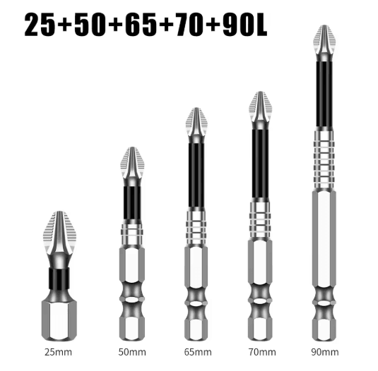 K5 S2 Magnetic Cross Head Screwdriver Bit Non Slip High Hardness Drill Bit 5A
