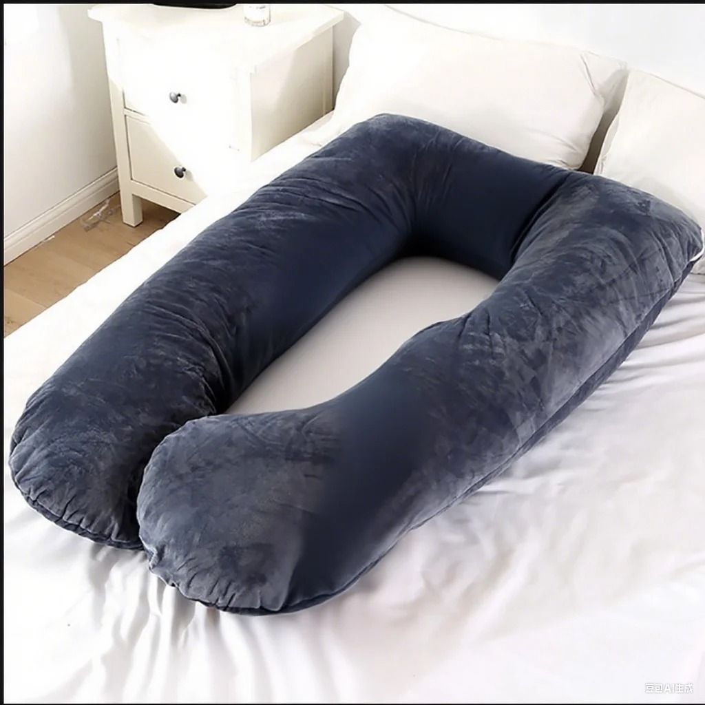 Velvet Maternity Pillow Full Body Support Pregnancy Pillow