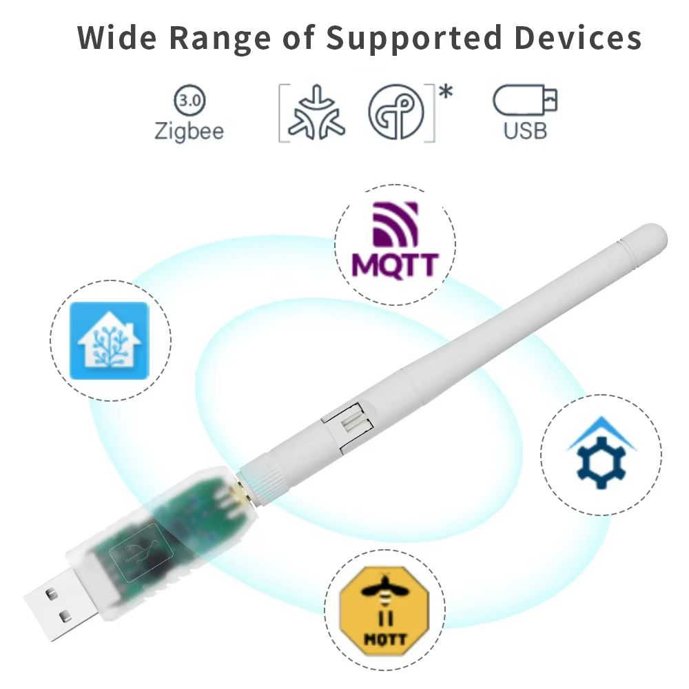 SMLight Zigbee 3.0 USB Adapter – Compact Matter & Thread Gateway for Home Assistant, ZHA & Zigbee2MQTT
