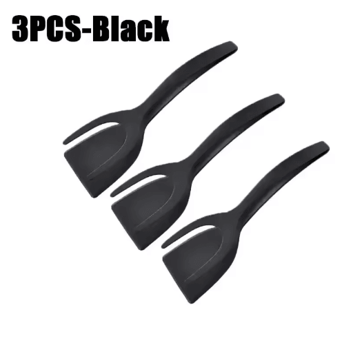 2-in-1 Egg Spatula Tongs – Pancake & Egg Flipping Tool