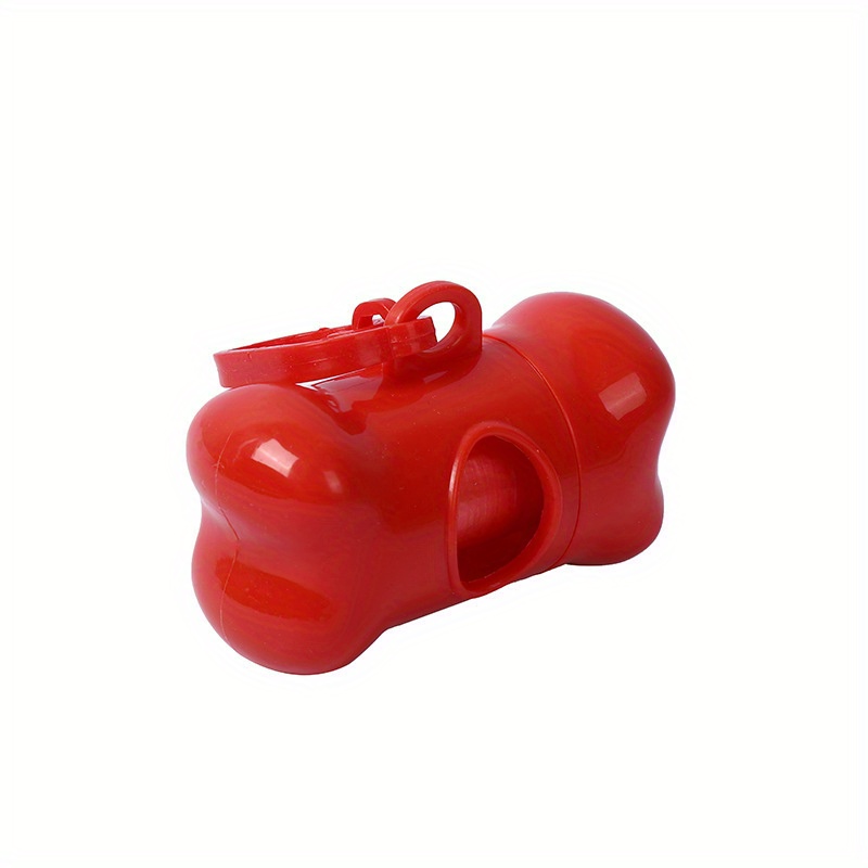 Portable Bone-Shaped Dog Poop Bag Holder, Colorful Pet Waste Dispenser with Disposable Bags for Walking & Training