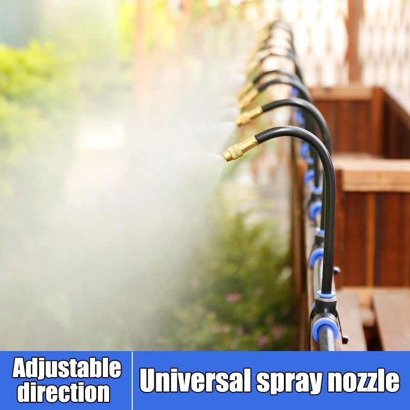 FlexBend 5–30m DIY Misting Kit for Patio Cooling & Garden Irrigation