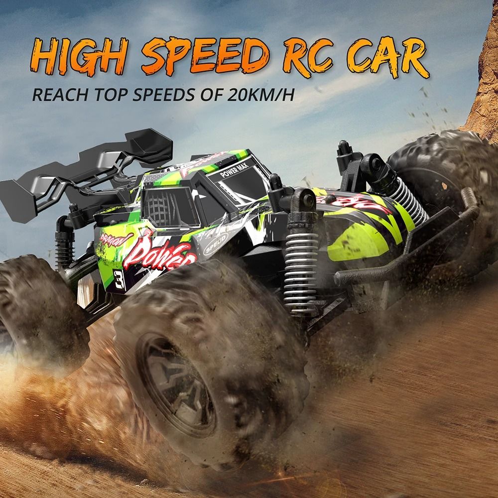 Off Road RC Monster Truck 2.4GHz Remote Control Car with Shockproof Suspension