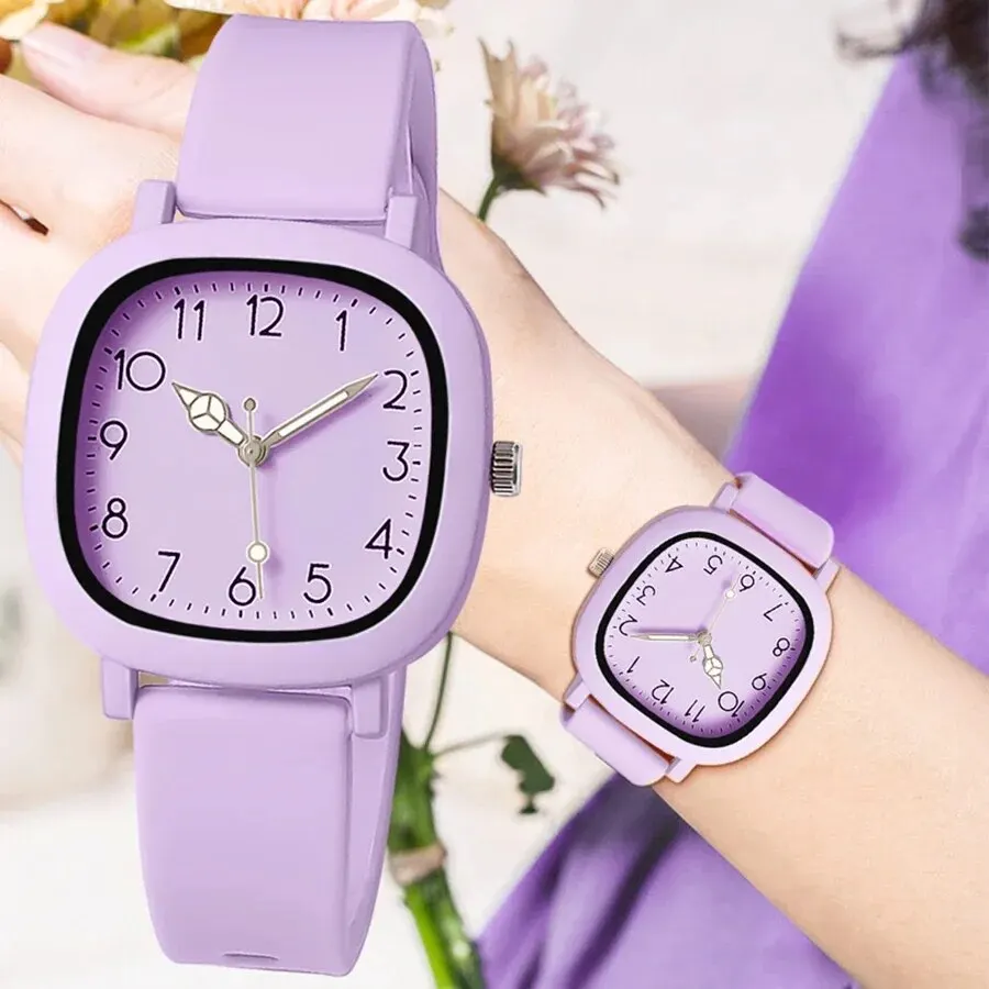 Fashion Brand Bear Quartz Silicone Watch for Women Casual Jelly Gift for Girls