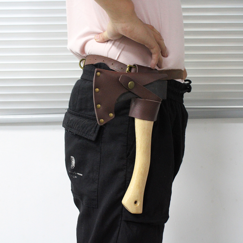 Premium Leather Axe Sheath Durable axe sheath Adjustable hatchet cover for Camping and Outdoor Tools