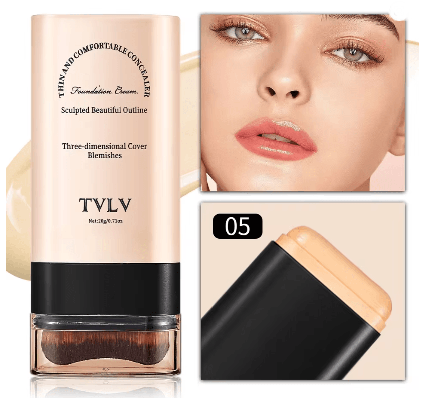 TVLV Eraser Foundation Stick with Built In Brush