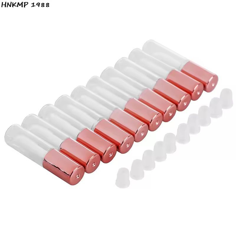 Customizable 10-Pack Empty Lip Balm & Lipstick Tubes – DIY Cosmetic Containers with Cap