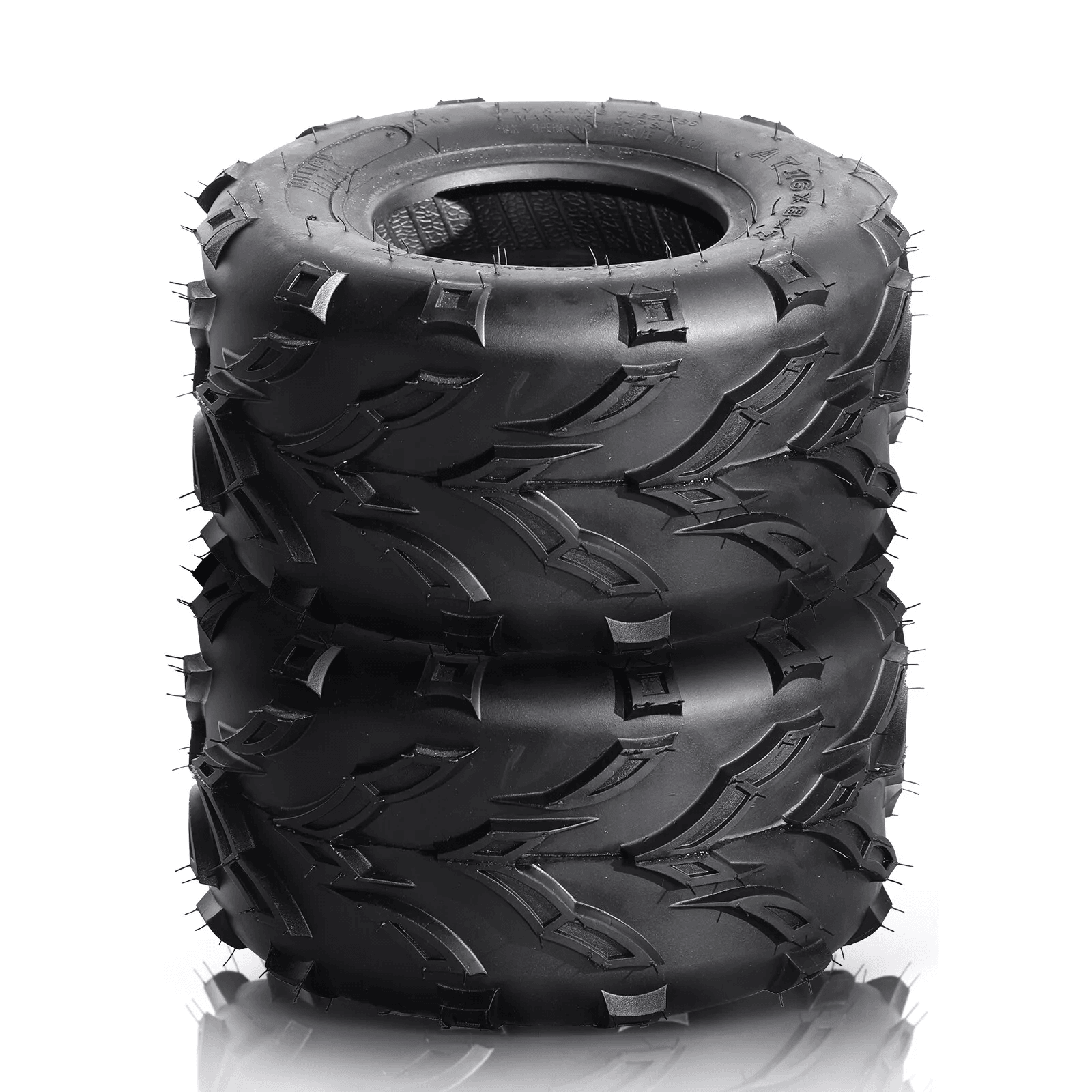 Sport ATV Tires Front Left & Right, Durable Ply Tubeless Tires for Off-Road Quad ATV Performance