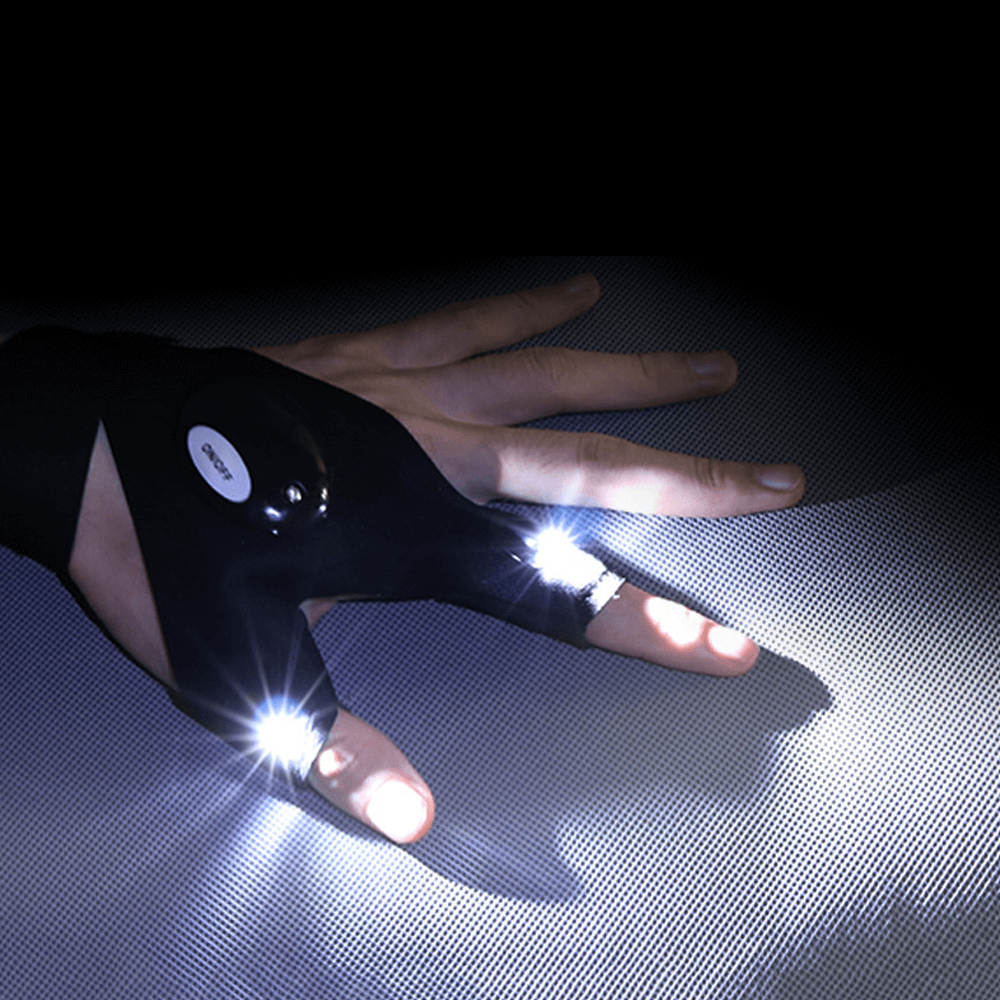 LED Flashlight Waterproof Gloves