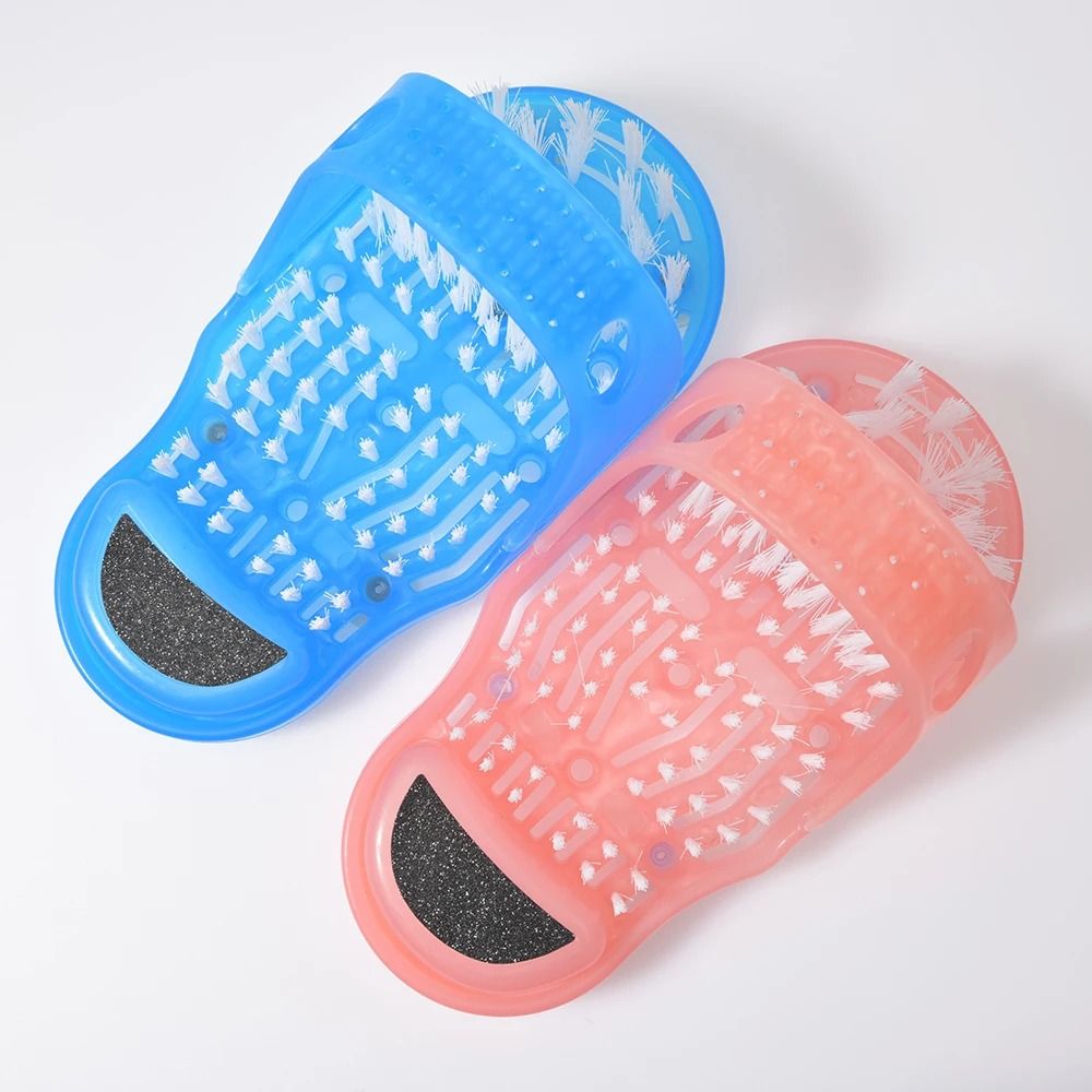 Shower Foot Scrubber Massager Cleaner Slipper for Dead Skin Removal and Bathroom Foot Care