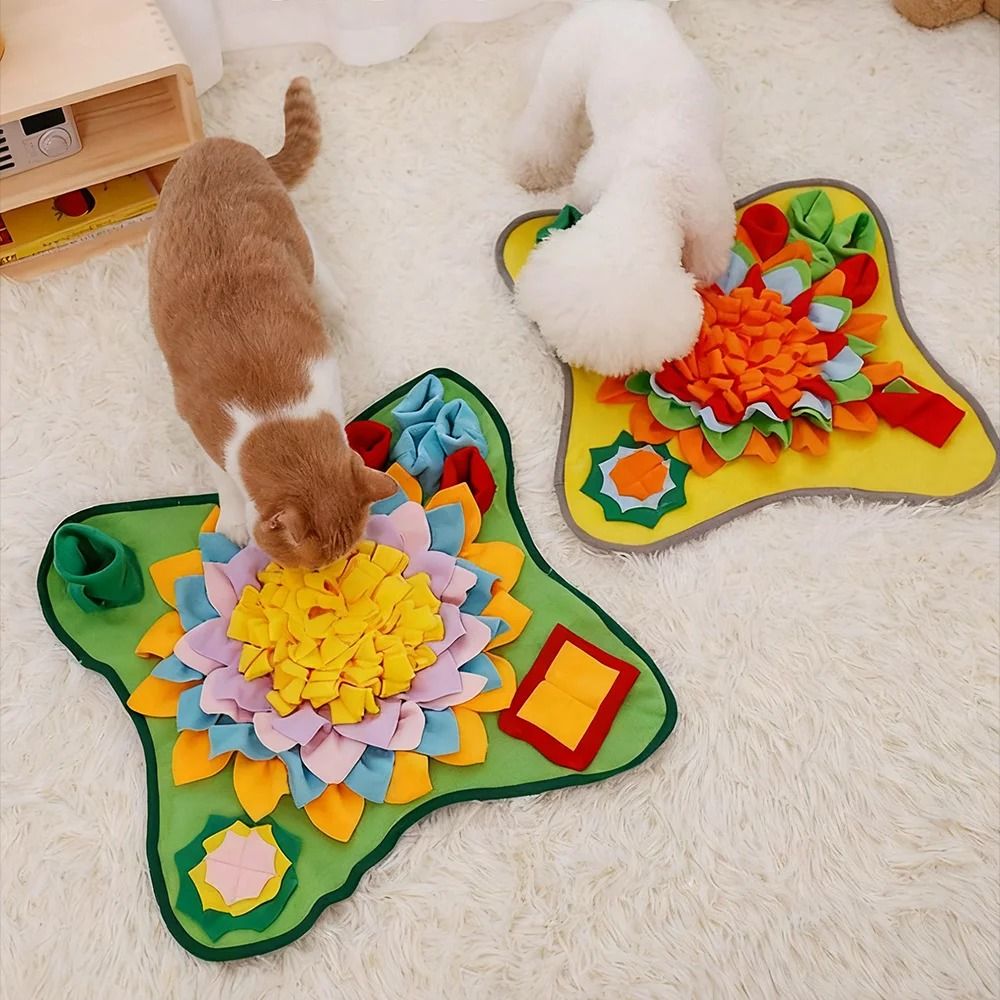 Interactive Dog Snuffle Mat and Puzzle Feeder