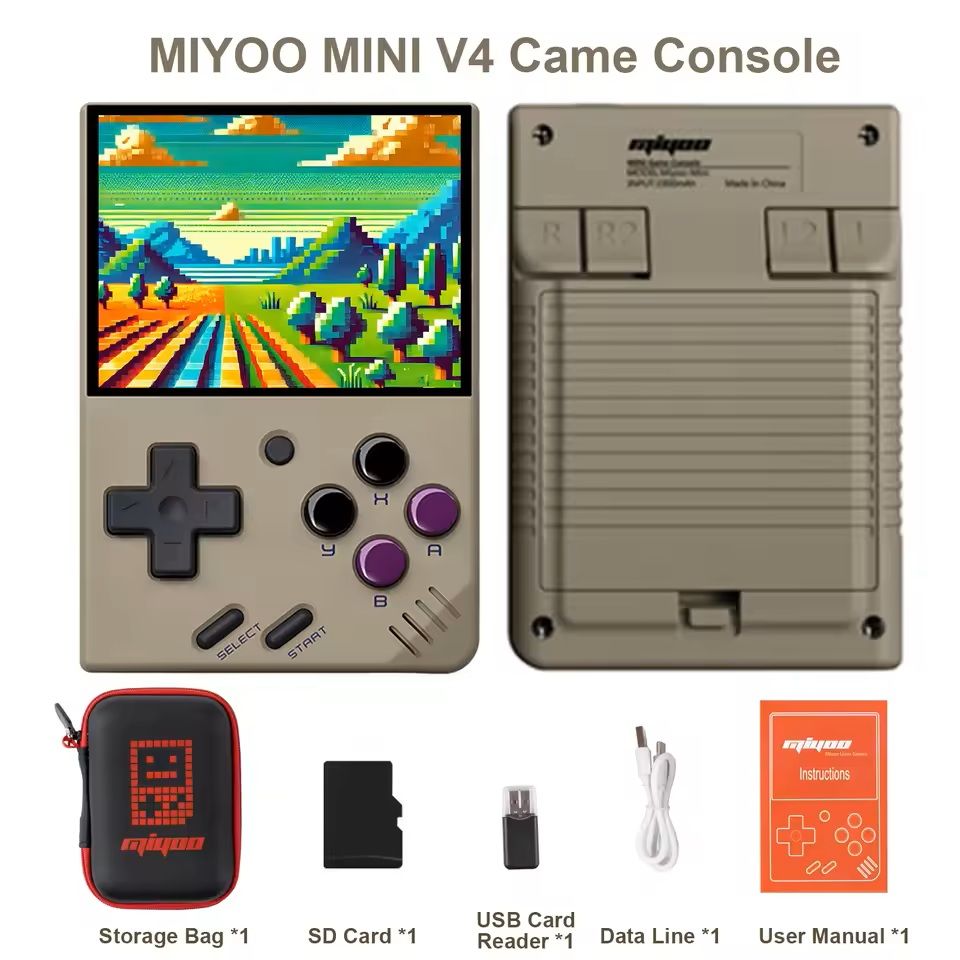 Mini Retro Handheld Gaming Console with 2.8-Inch IPS Screen and Linux OS