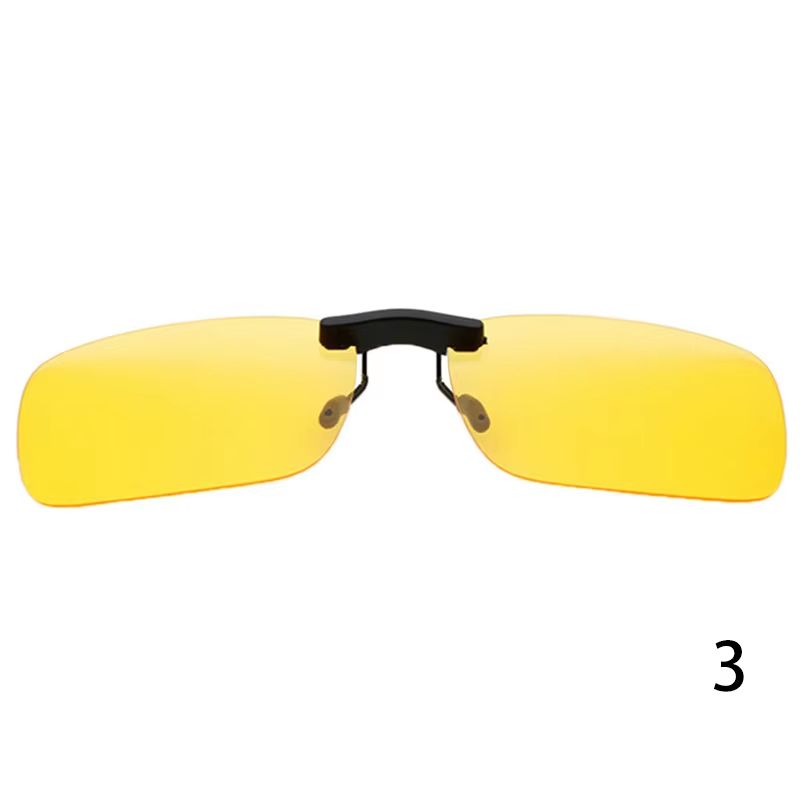 Polarized Clip On Sunglasses UV400 Day and Night Driving Glasses Attachment