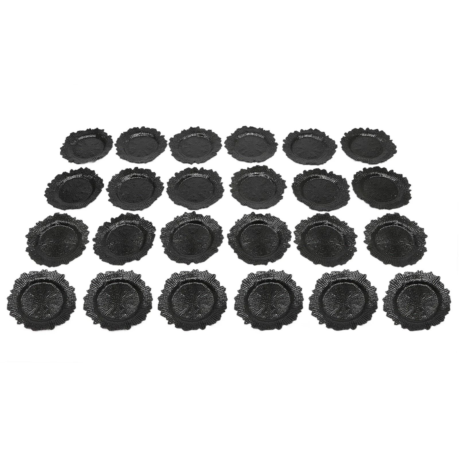 Round Plastic Reef Plates, Modern Charger Plates, Dinner Plates