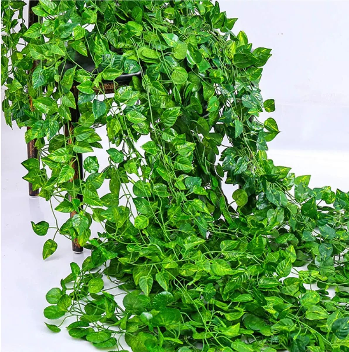 LushFlow Artificial Ivy Garland for Realistic Green Wall Decor