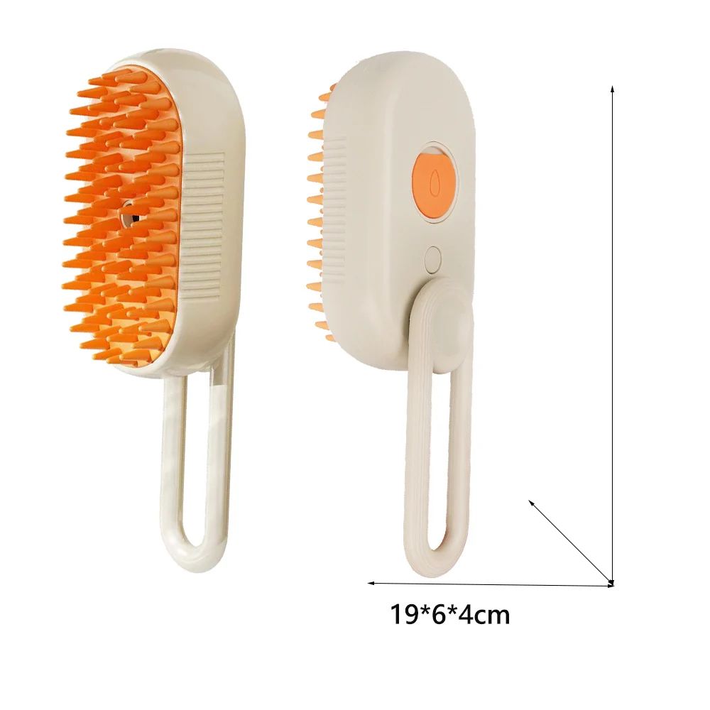 SteamSoft Pet Grooming Brush – Cat Dog Spray Comb with Massage & Hair Removal