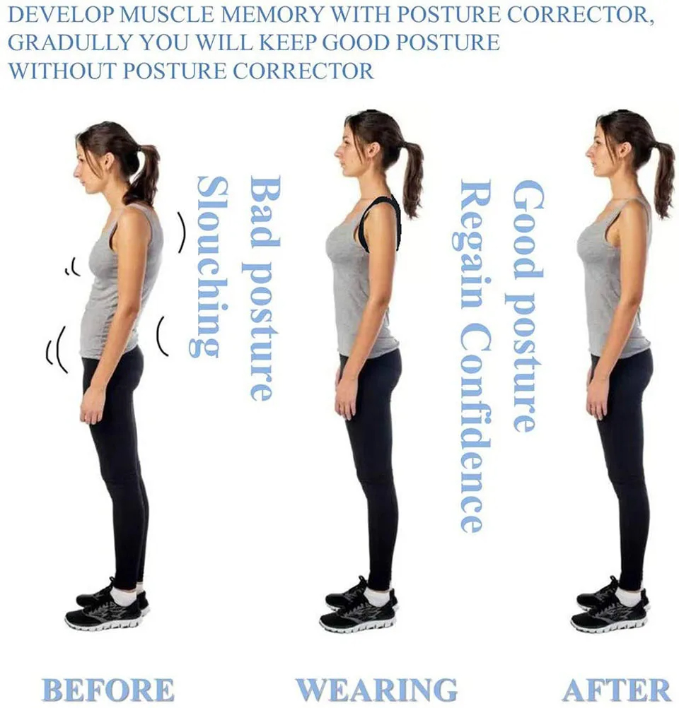 Back Pain Relief Corrector, Adjustable Spine Posture Corrector, Posture Correction Band Humpback, Shoulder Spine Support