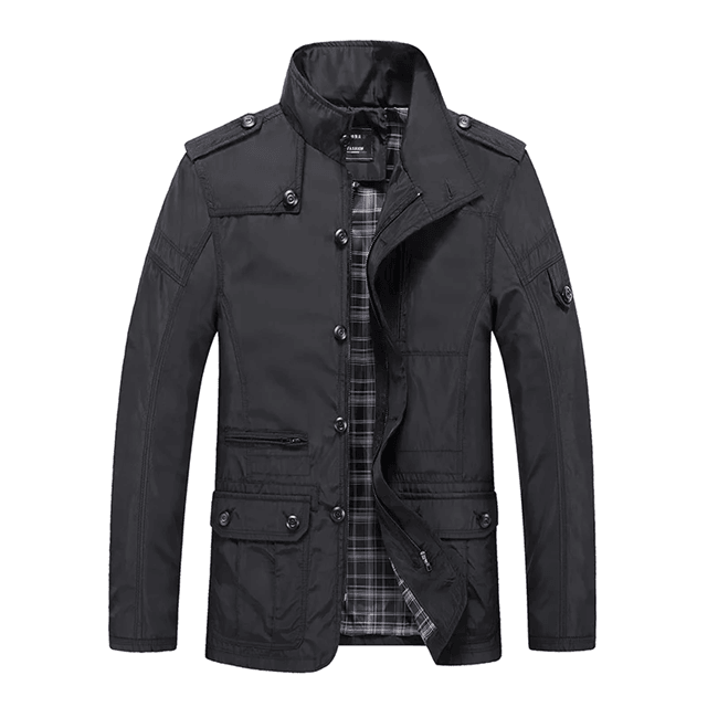 UrbanShield Mens Windproof Business Jacket