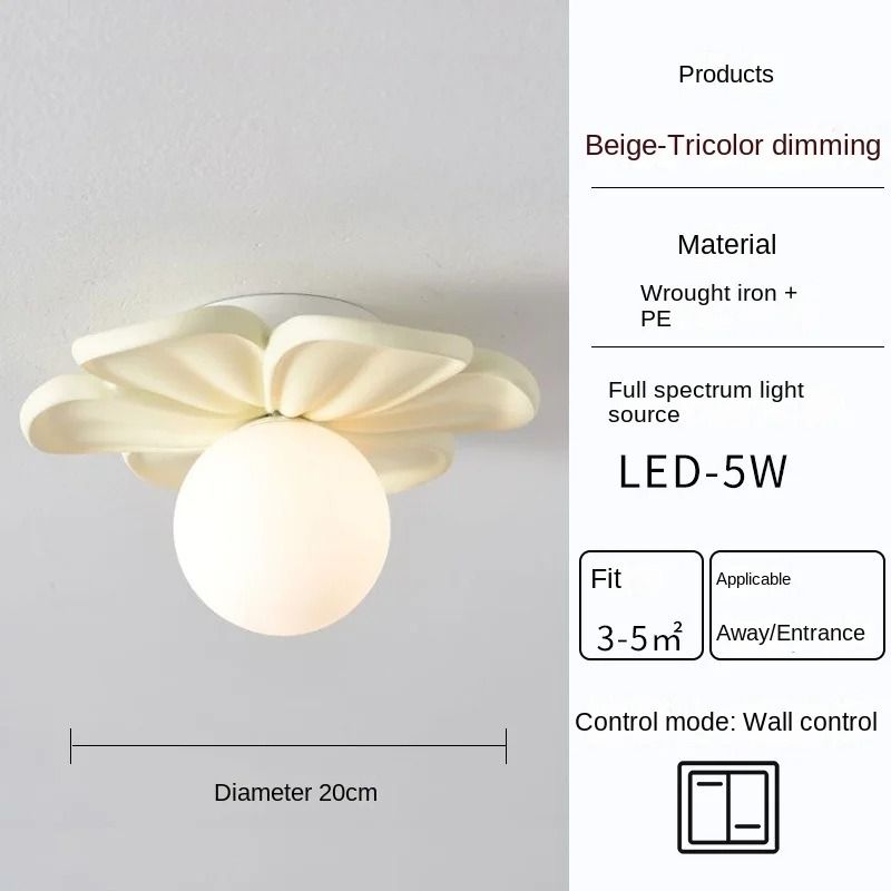 Resin Flower Ceiling and Wall Light