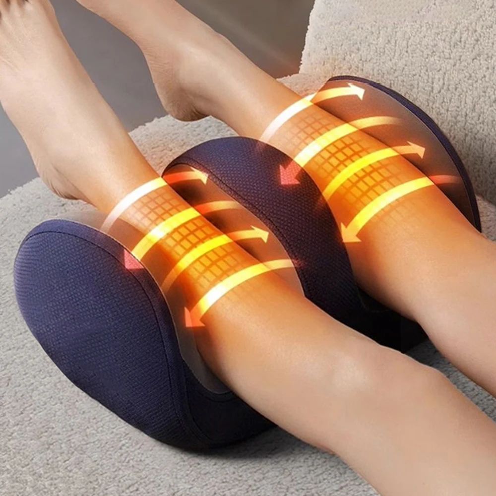 Super Big Electric Foot & Calf Massager with Heat, Deep Tissue Shiatsu Kneading Roller Machine for Stress Relief Care