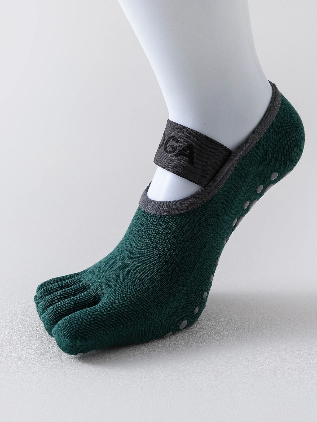 Womens Five Finger Yoga Socks – Non-Slip Cotton Pilates and Fitness Socks