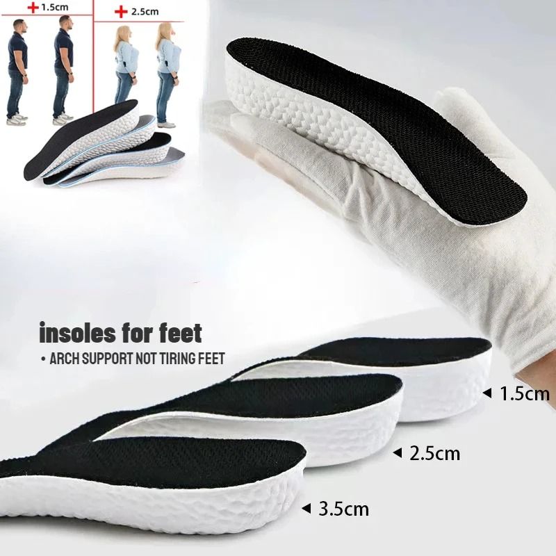 Memory Foam Height Increase Insoles with Arch Support