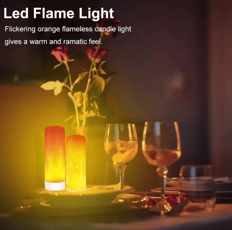 USB LED Flame Light – Dynamic Flickering Fire Effect Atmosphere Bulb