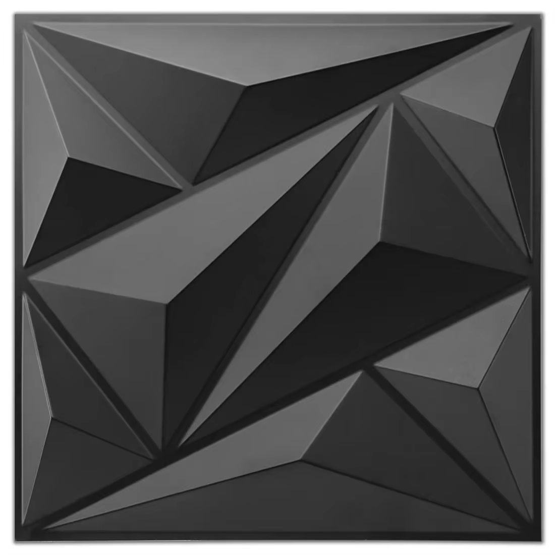 DiamondWave 30x30cm PVC 3D Diamond Textured Wall Panels 10 Pack