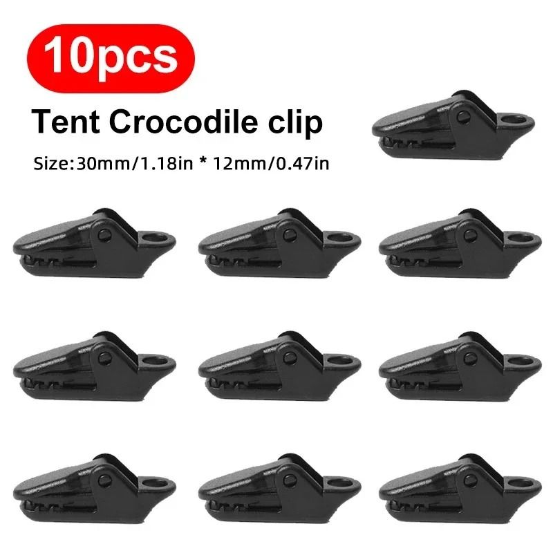 Heavy-Duty Camping Tent Clip Set (10 PCS)