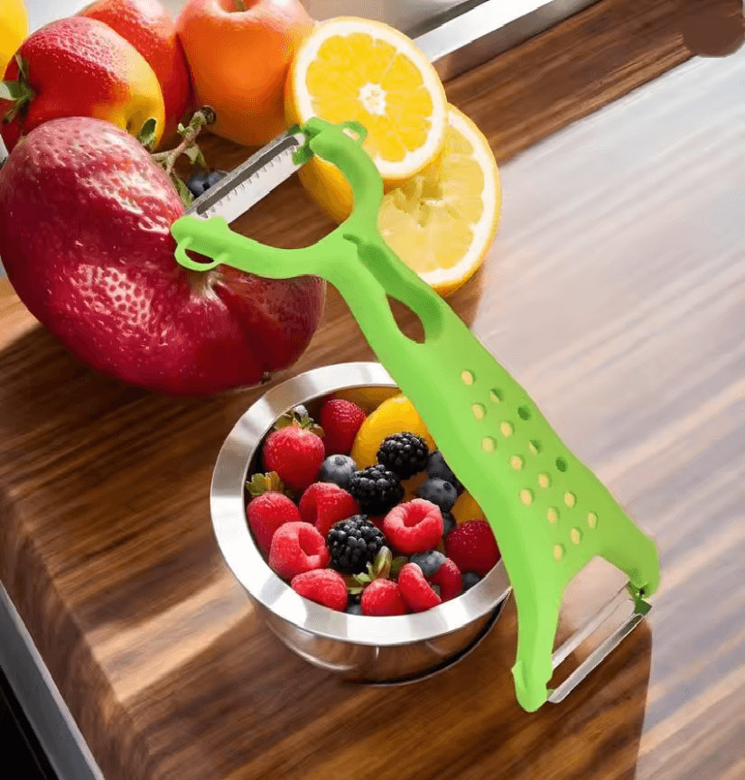 DualEdge Stainless Steel Vegetable and Fruit Peeler for Effortless Precision Prep