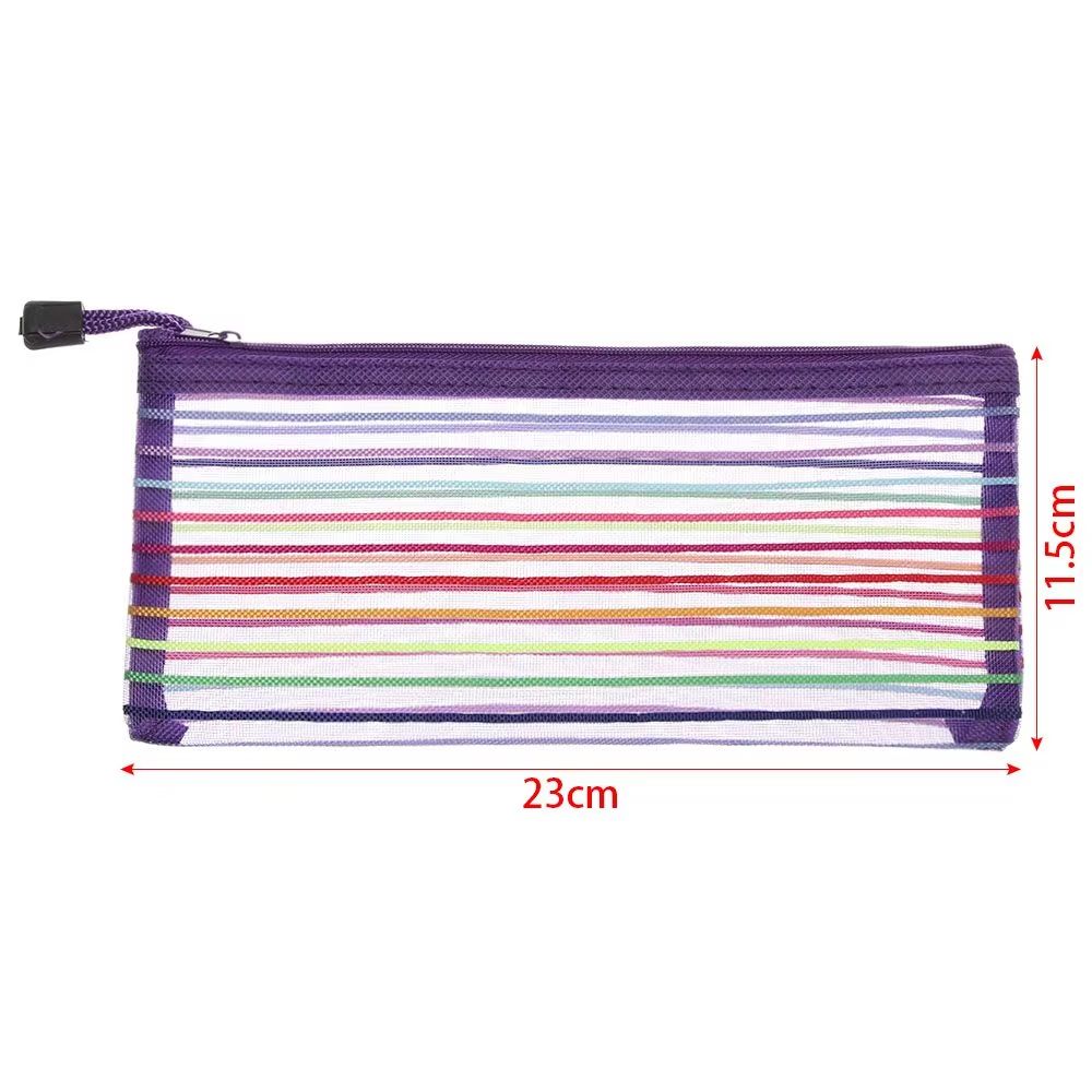 Multi-Compartment Large Capacity Pencil Case with Transparent Partition