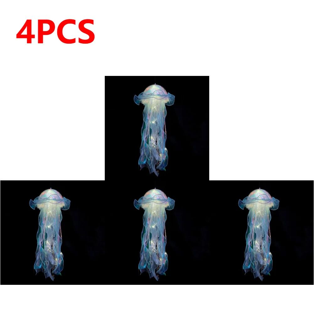 DIY Jellyfish Hanging LED Ceiling Lamp