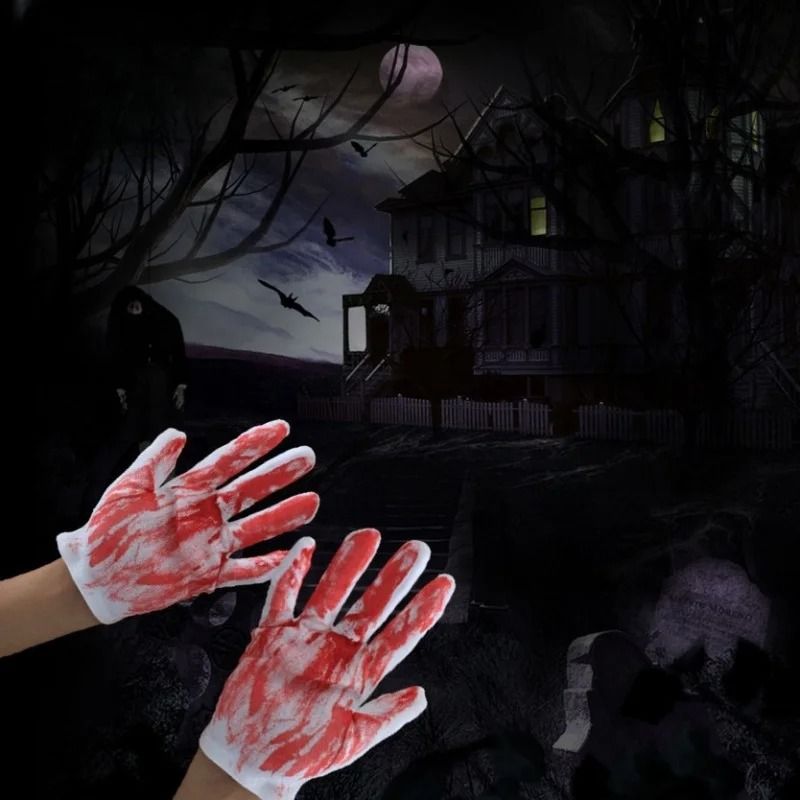 Bloody Halloween Party Gloves For Costume And Decorations