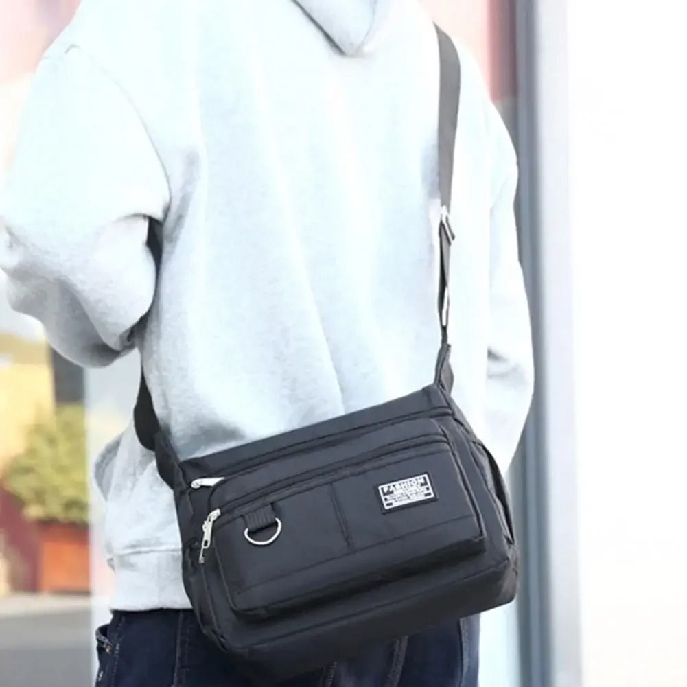 Professional Men's Large Capacity Multi-Layer Crossbody Bag